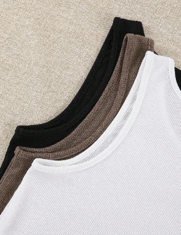 Set topuri 3 bucati SHEIN, mix culori