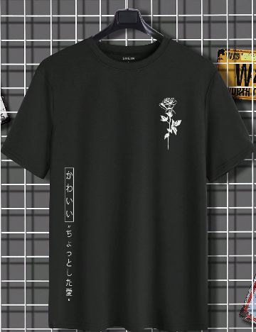 Tricou Oversize SHEIN, negru