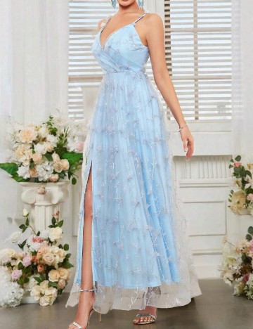 Rochie lunga SHEIN, albastru