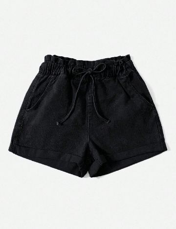 Pantaloni scurti SHEIN CURVE, negru