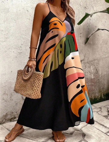 Rochie lunga SHEIN CURVE, mix culori