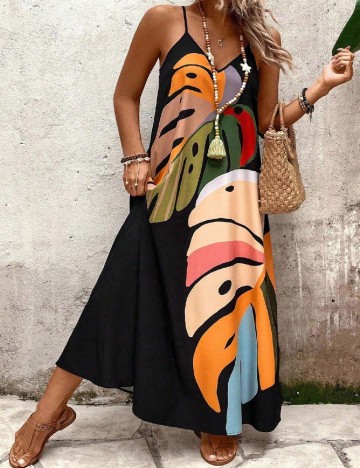 Rochie lunga SHEIN CURVE, mix culori