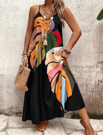 Rochie lunga SHEIN CURVE, mix culori