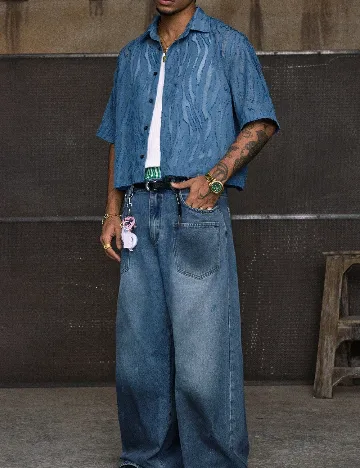 Camasa SHEIN, albastru