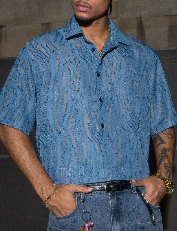 Camasa SHEIN, albastru