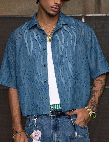 Camasa SHEIN, albastru