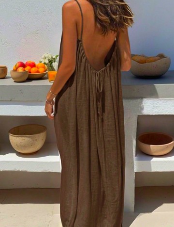 Rochie lunga SHEIN, maro