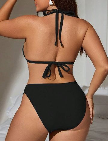Costum de baie SHEIN CURVE, negru