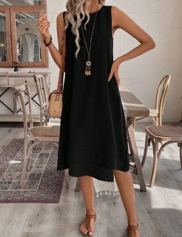 Rochie medie Emery Rose, negru