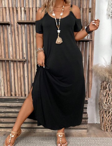 Rochie lunga SHEIN CURVE, negru