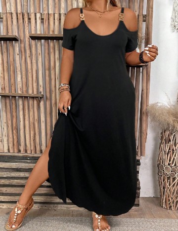 Rochie lunga SHEIN CURVE, negru