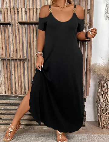 Rochie lunga SHEIN CURVE, negru