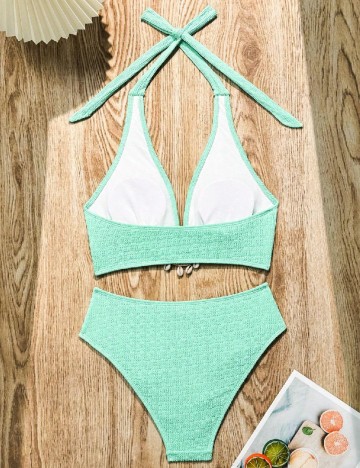 Costum de baie SHEIN, verde