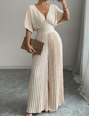 Salopeta SHEIN, crem