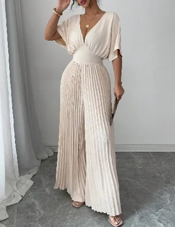 Salopeta SHEIN, crem