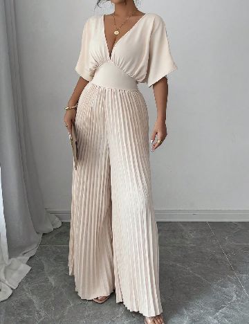 Salopeta SHEIN, crem