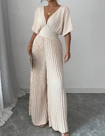 Salopeta SHEIN, crem