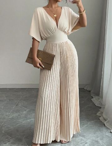 Salopeta SHEIN, crem