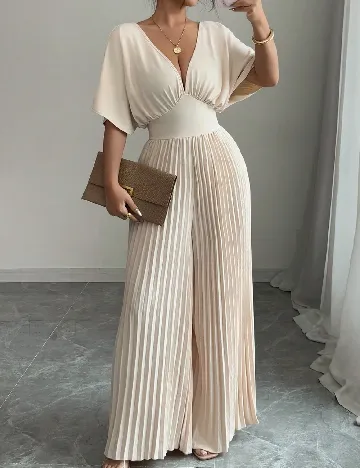 Salopeta SHEIN, crem