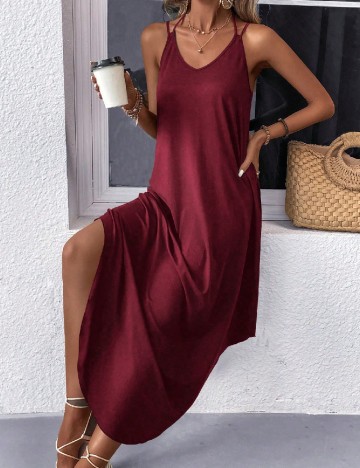 Rochie lunga SHEIN, rosu