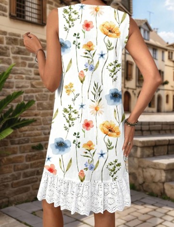 Rochie scurta SHEIN, floral print