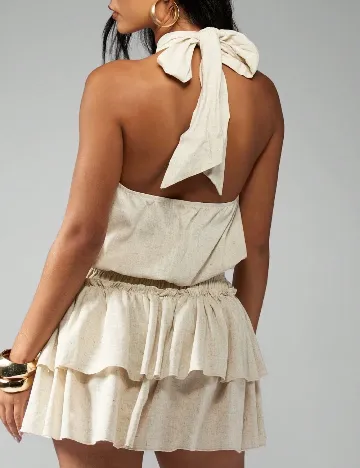 Rochie scurta Missguided, crem