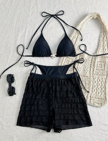 Costum de baie SHEIN, negru