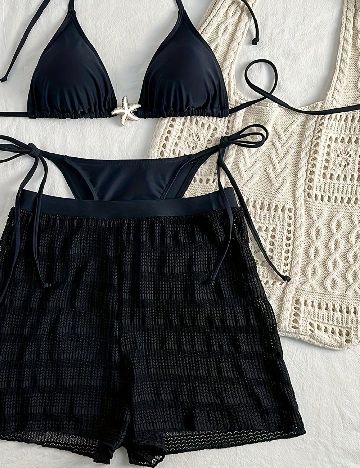 Costum de baie SHEIN, negru