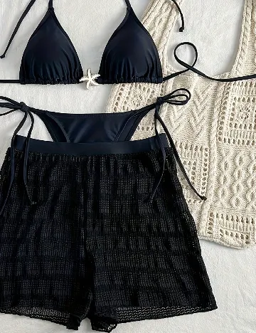Costum de baie SHEIN, negru