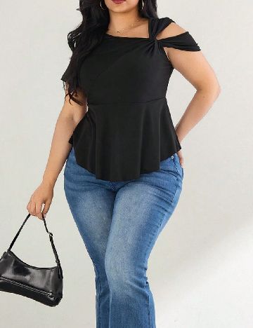 Bluza SHEIN CURVE, negru