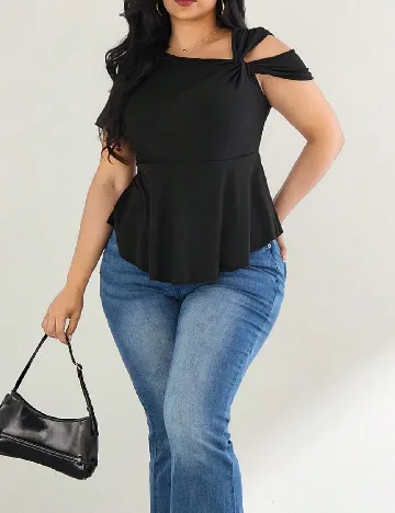 Bluza SHEIN CURVE, negru