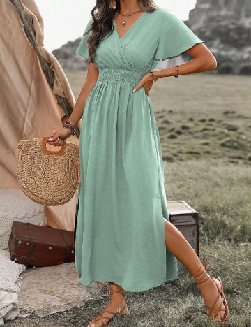 Rochie lunga SHEIN, verde