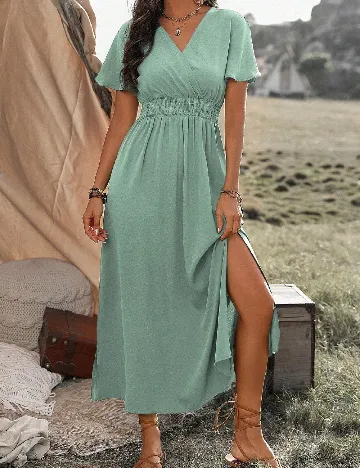 Rochie lunga SHEIN, verde