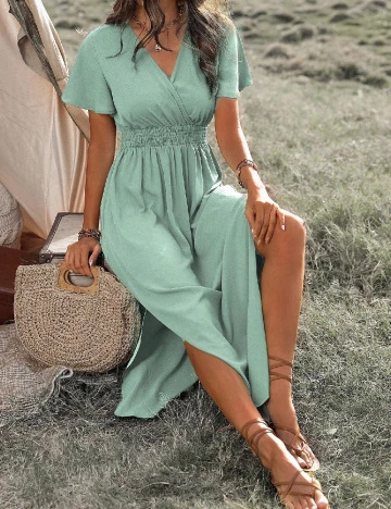 Rochie lunga SHEIN, verde