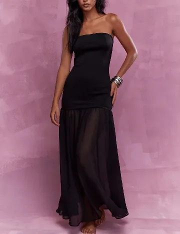 Rochie lunga Missguided, negru