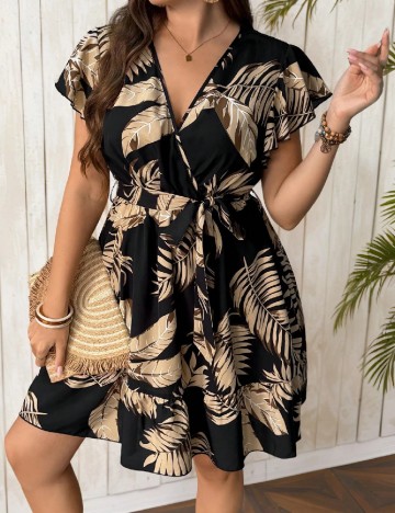 Rochie scurta SHEIN CURVE, negru