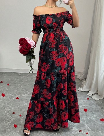 Rochie lunga SHEIN, floral print