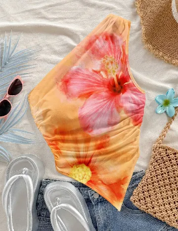 Top SHEIN CURVE, portocaliu