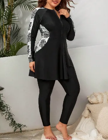 Costum de baie SHEIN CURVE, negru