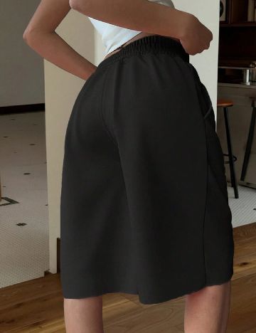 Pantaloni scurti SHEIN, negru