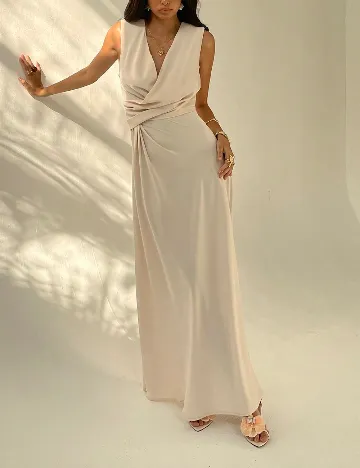 Rochie lunga SHEIN, crem