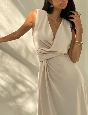 Rochie lunga SHEIN, crem