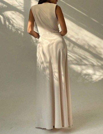 Rochie lunga SHEIN, crem