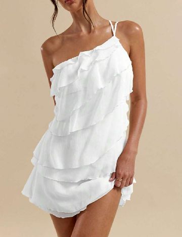 Rochie scurta SHEIN, alb