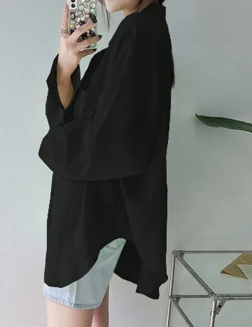 Camasa Oversize Dazy, negru