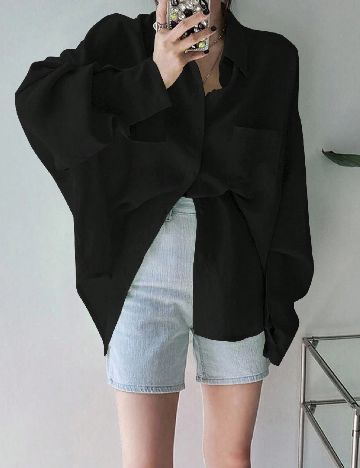 Camasa Oversize Dazy, negru