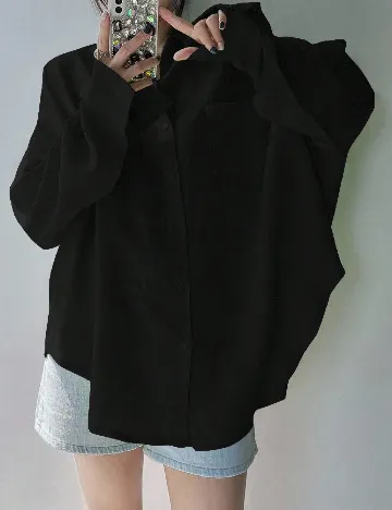 Camasa Oversize Dazy, negru