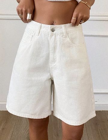 Pantaloni scurti Dazy, alb