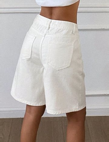 Pantaloni scurti Dazy, alb