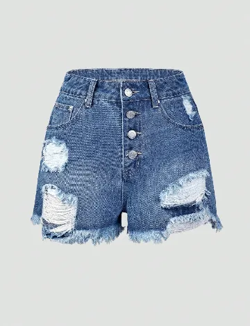 Pantaloni scurti SHEIN, albastru